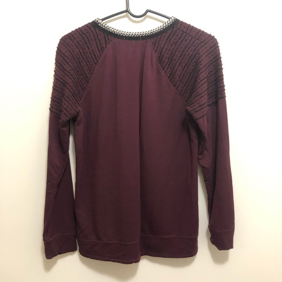 Maurice’s Maroon Sweatshirt Top SM - Picture 7 of 7
